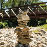 rock pile sculpture at herring run park