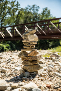 rock pile sculpture at herring run park